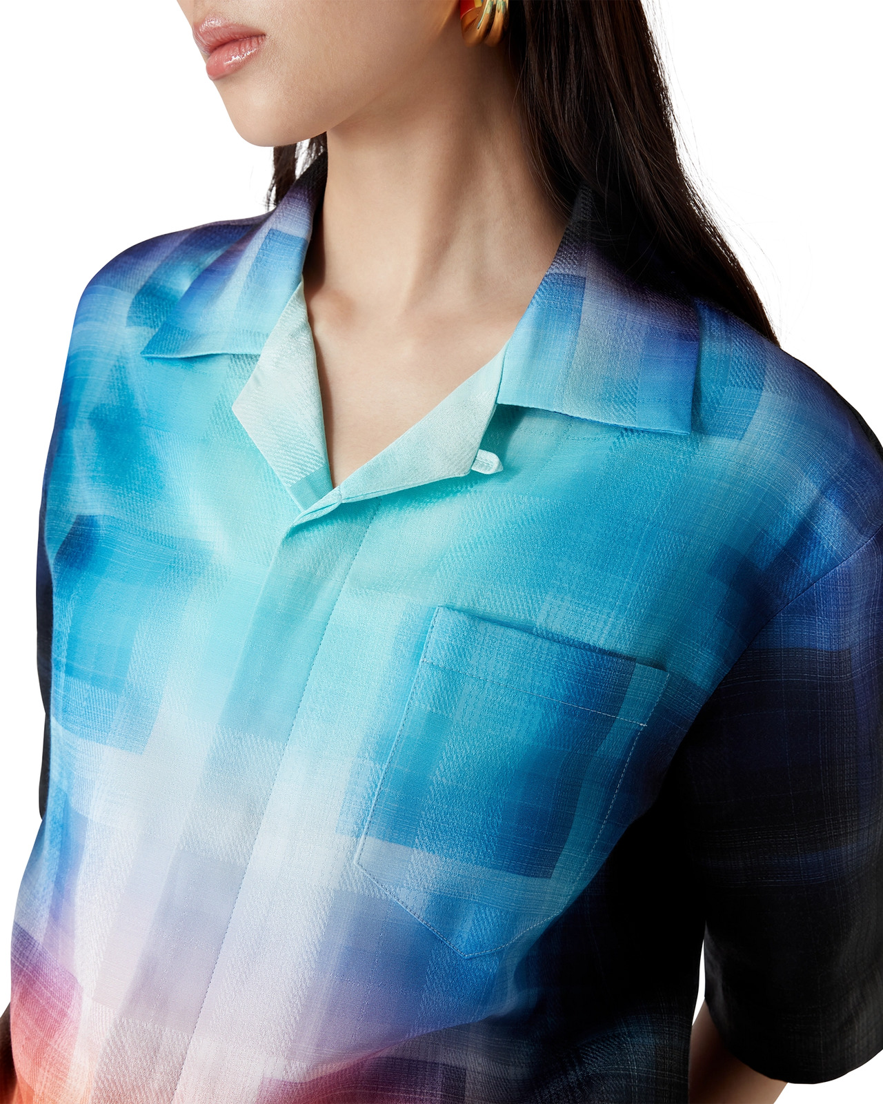 Gradient Check Shirt | Casablanca Paris - 5