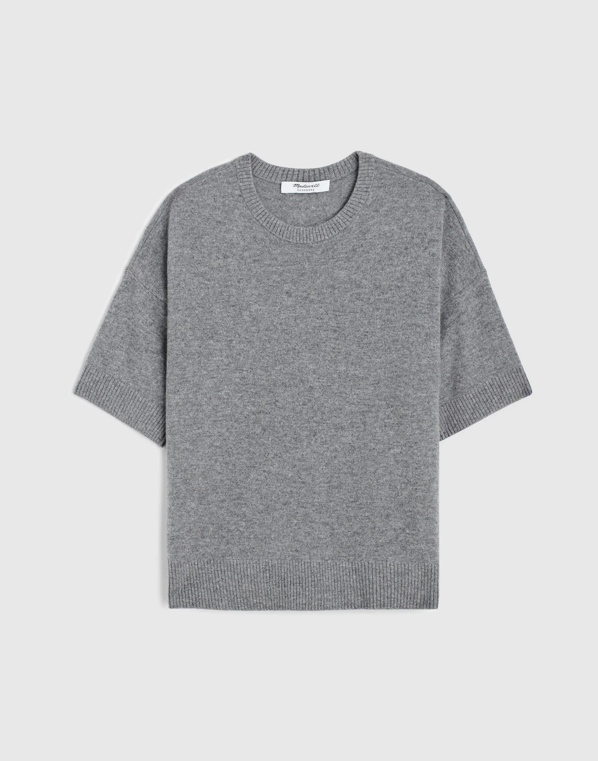 Relaxed Sweater Tee in 100% Cashmere - 1
