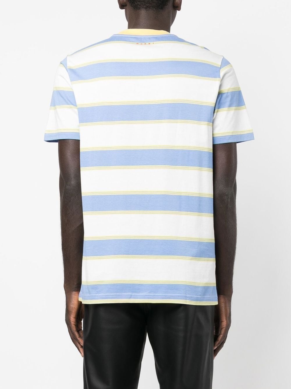 stripe-print short-sleeved T-shirt - 4