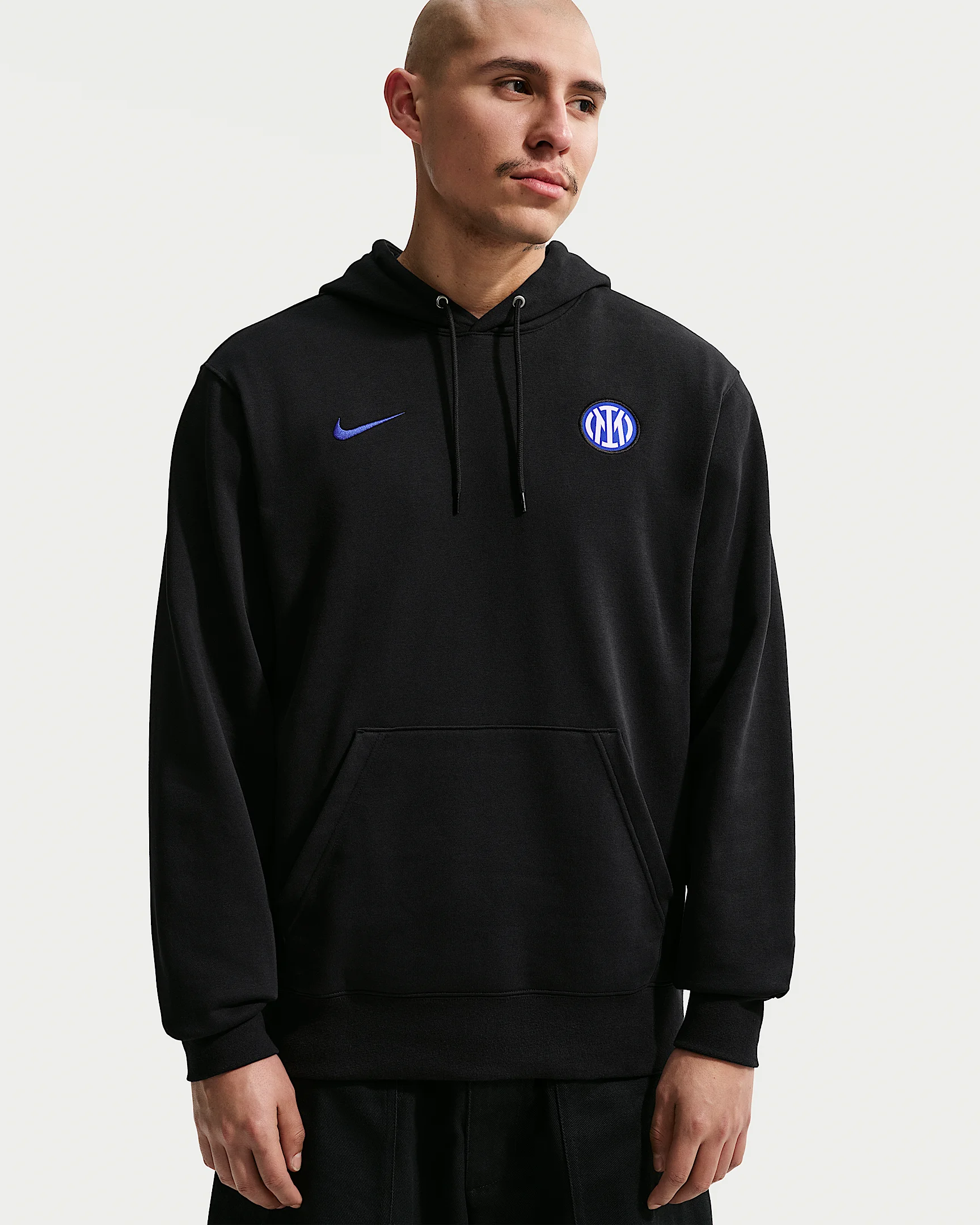 Inter Milan Club Men's Nike Soccer French Terry Pullover Hoodie - 1
