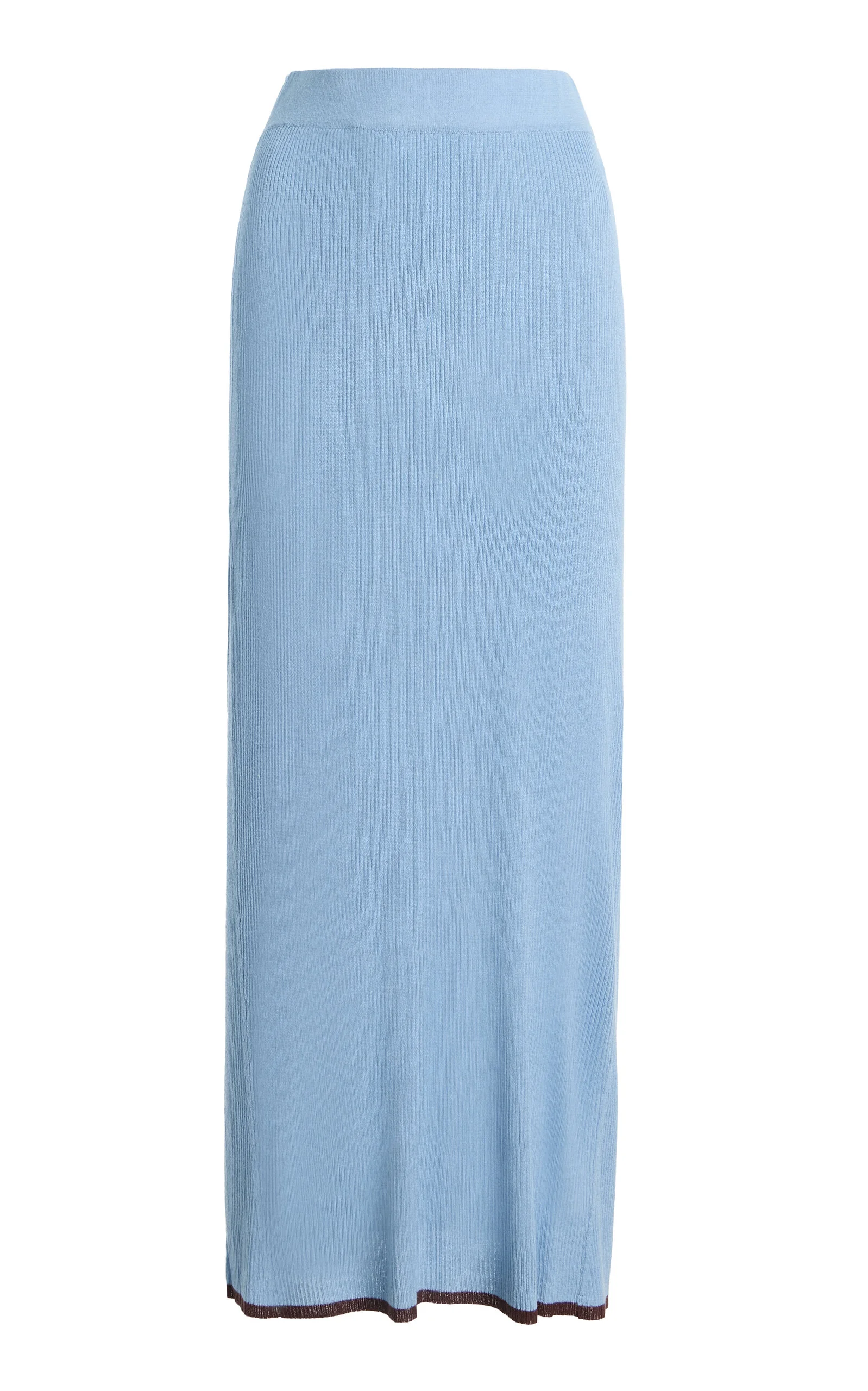 Bound Knit Midi Skirt - 1