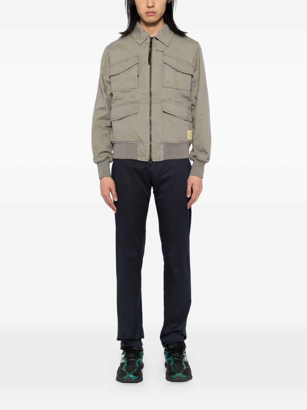 gabardine jacket - 2