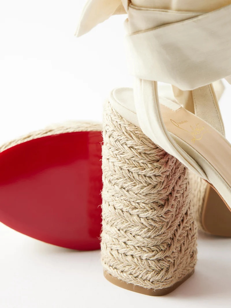 【Christian Louboutin】mariza de desert 130 エスパドリーユ Christian Louboutin MARIZA DU DESERT Platform Heels