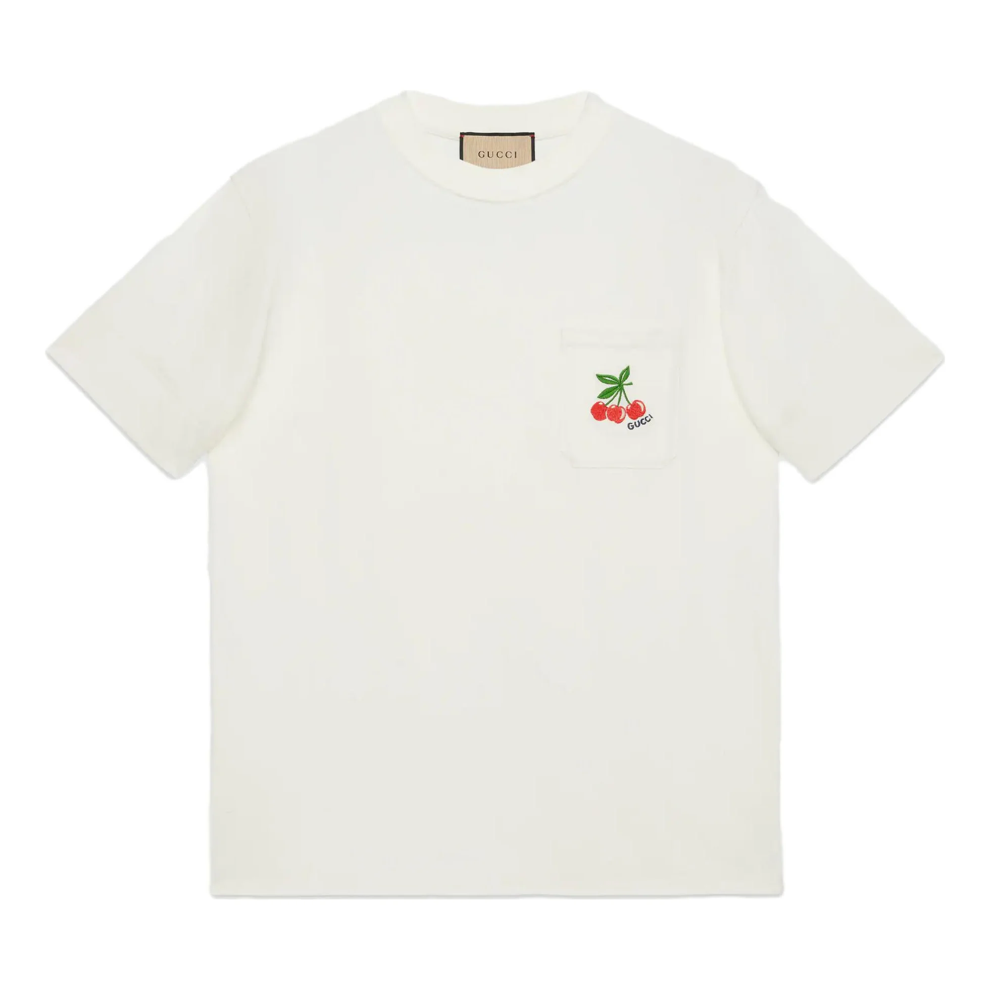 Gucci Cotton Jersey T-Shirt With Embroidery 'White' 729690-XJFQU-9088 - 1