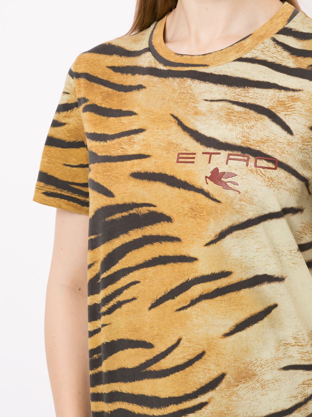 animal print T-shirt - 5