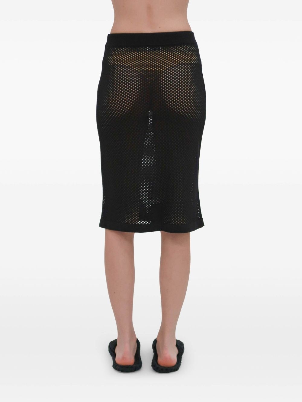 mesh knitted skirt - 7