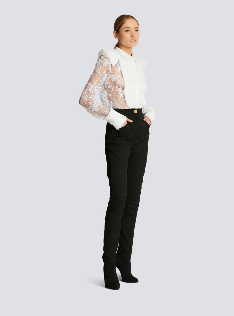 Wool skinny-fit trousers 3