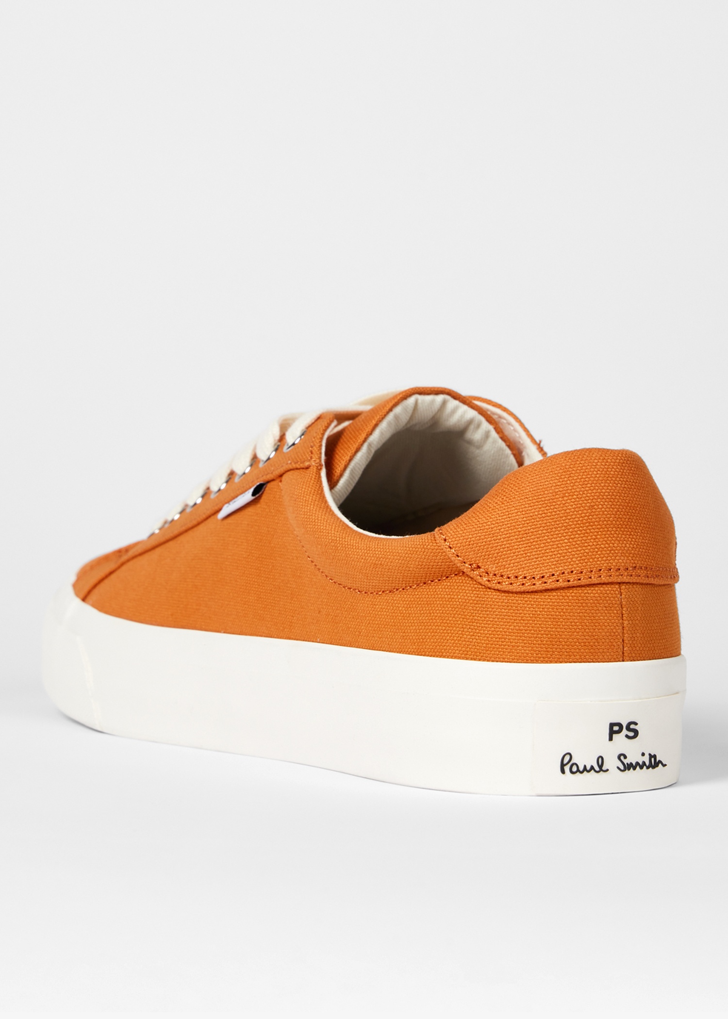 Orange Canvas 'Amos' Trainers - 5