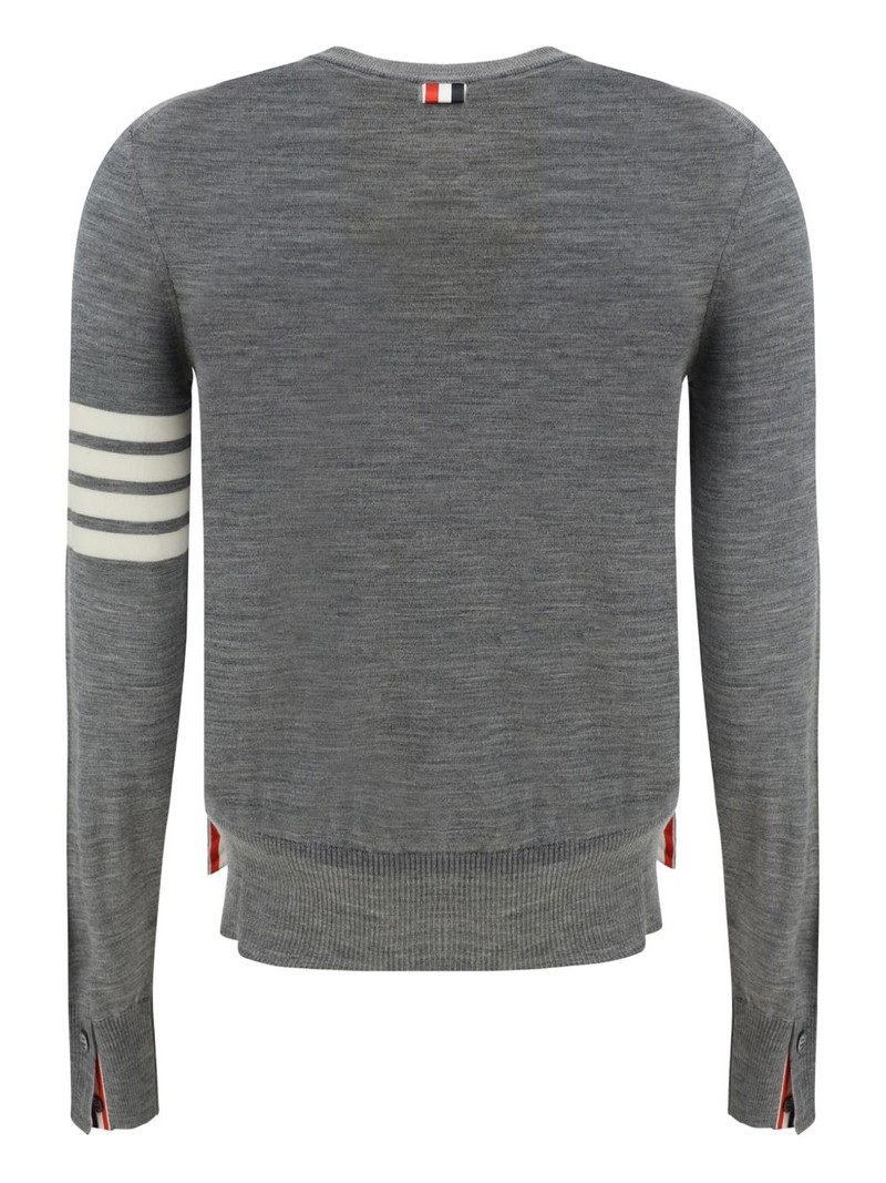 Thom Browne 4-Bar merino jumper outlook