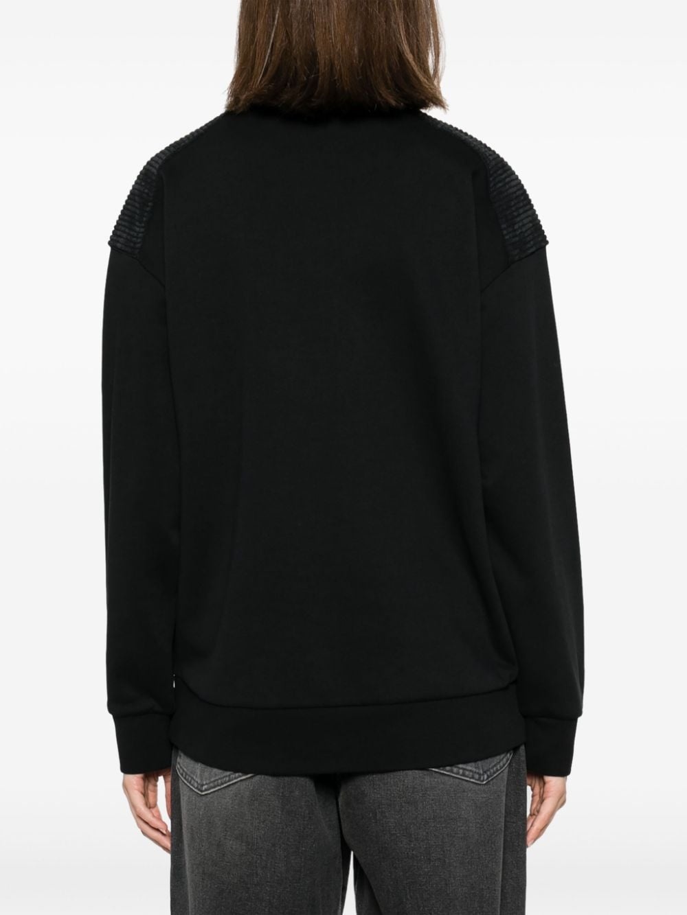 logo-embroidered cotton-blend sweatshirt - 4