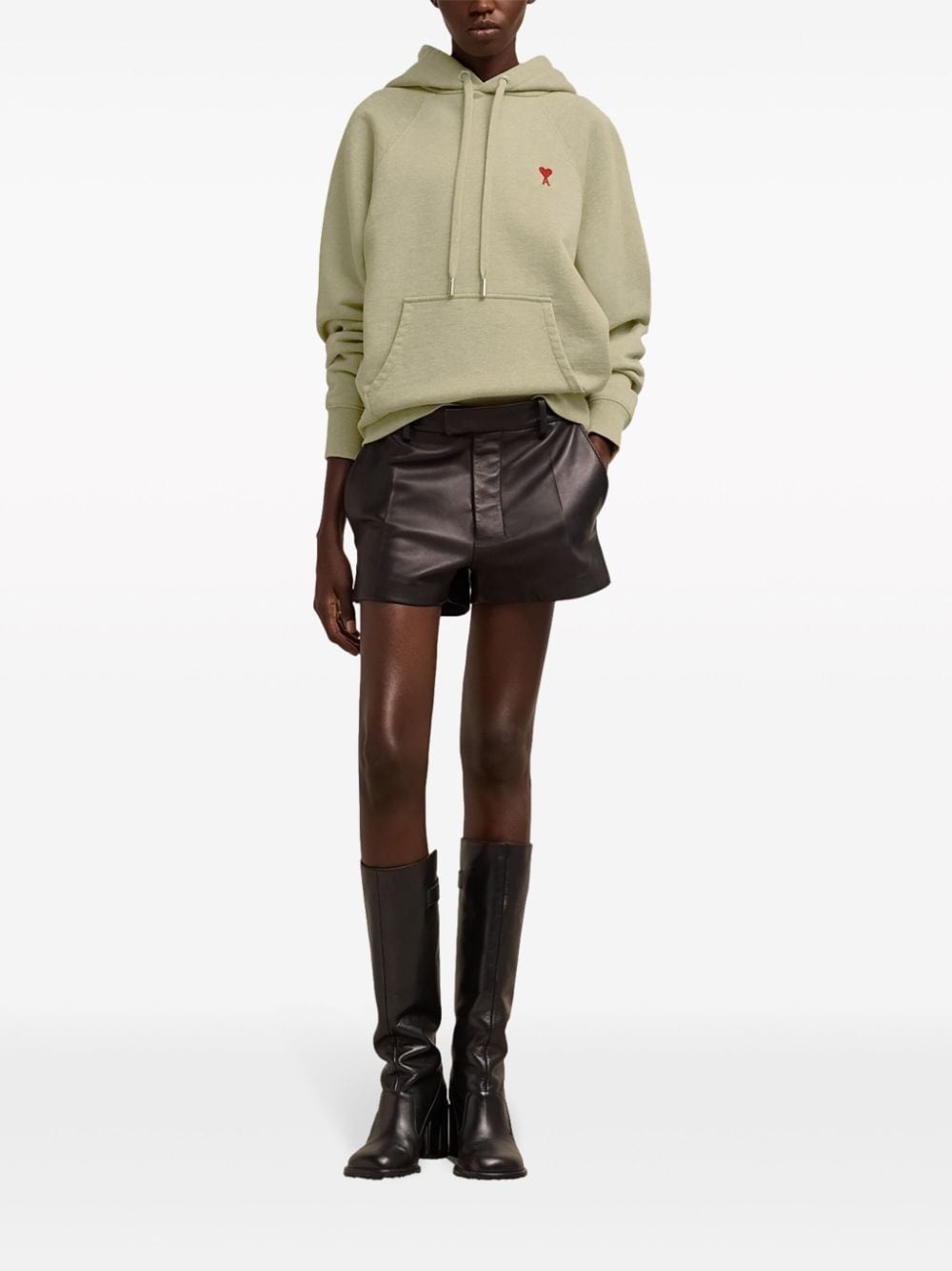 Ami de Coeur-embroidered zip-up hoodie - 2