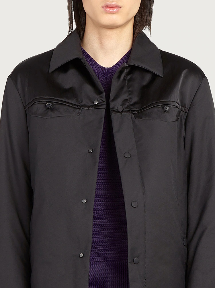 RELAXED FIT PADDED SHIRT - 5