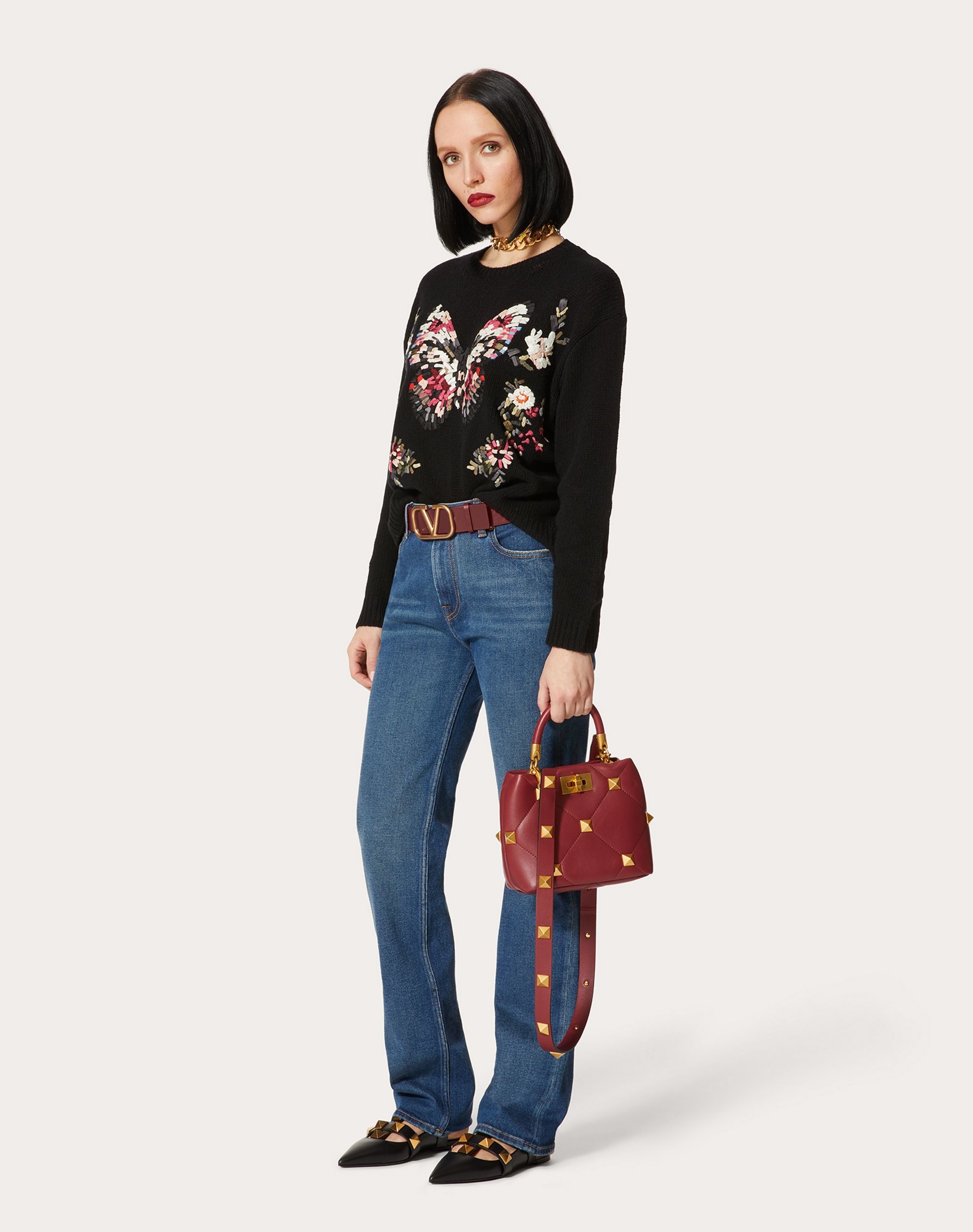 EMBROIDERED WOOL SWEATER - 2