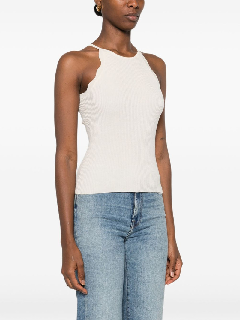 scalloped ribbed tank top 3