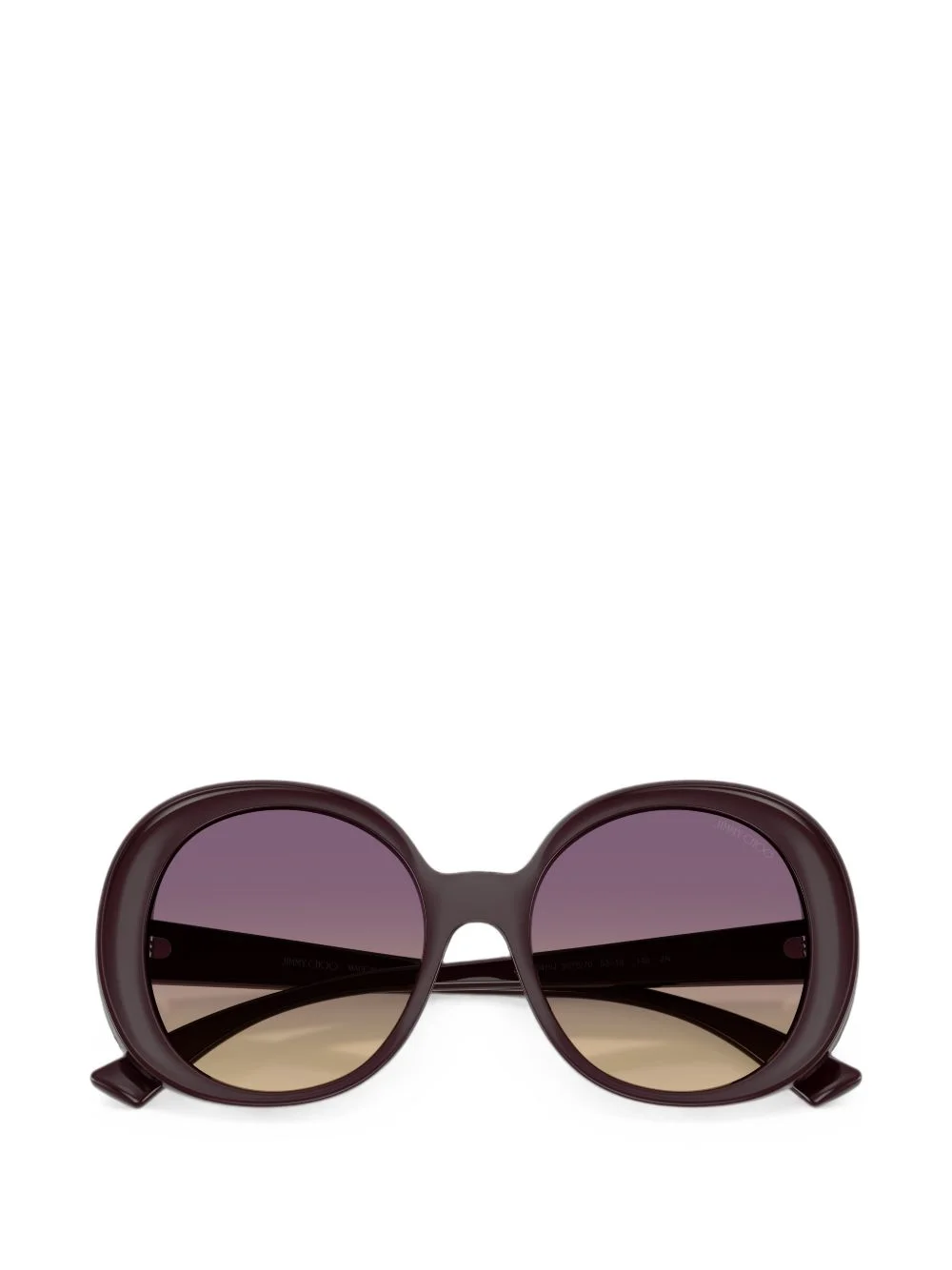 round-frame gradient sunglasses - 1