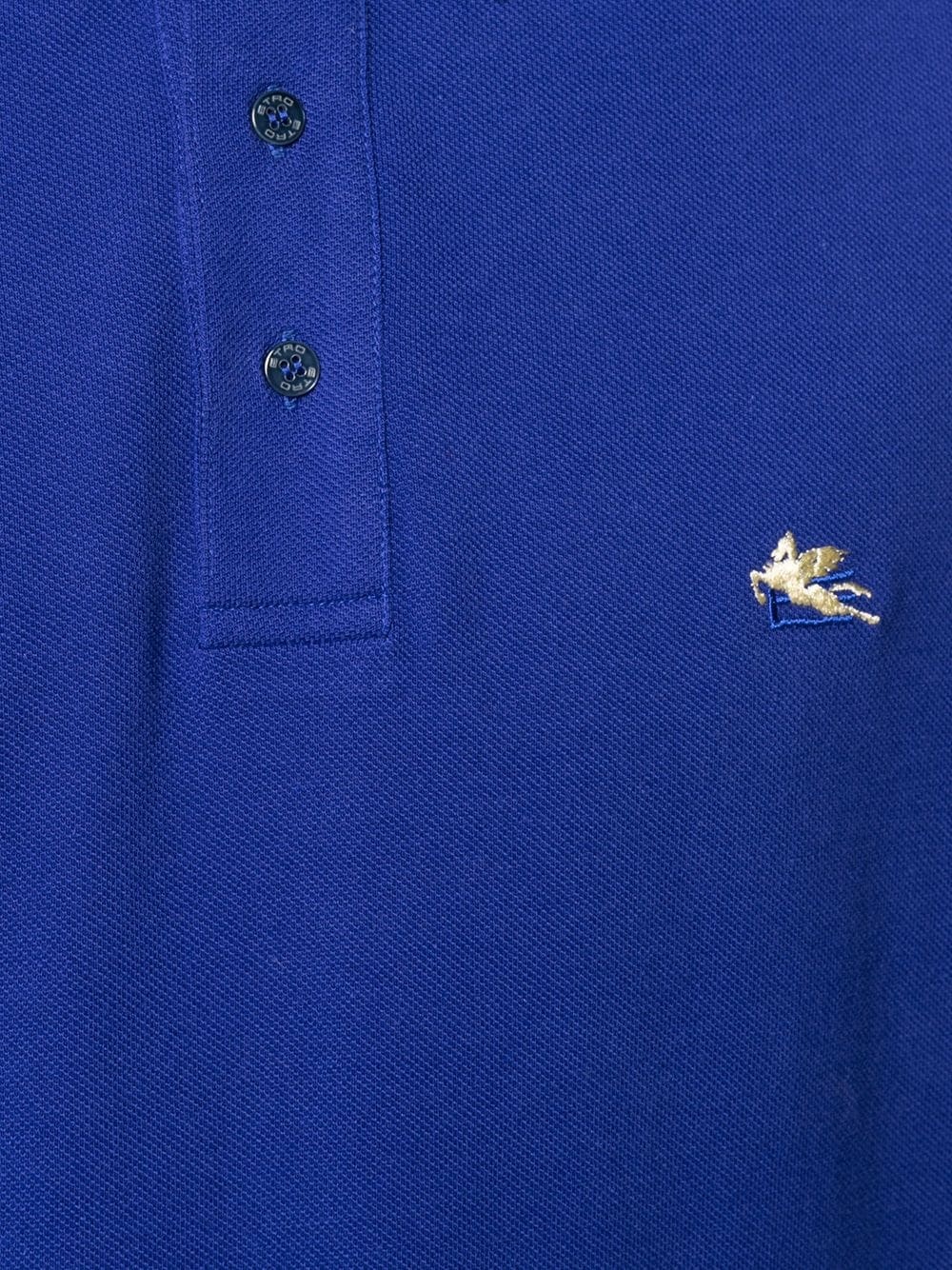 logo embroidered polo shirt - 5