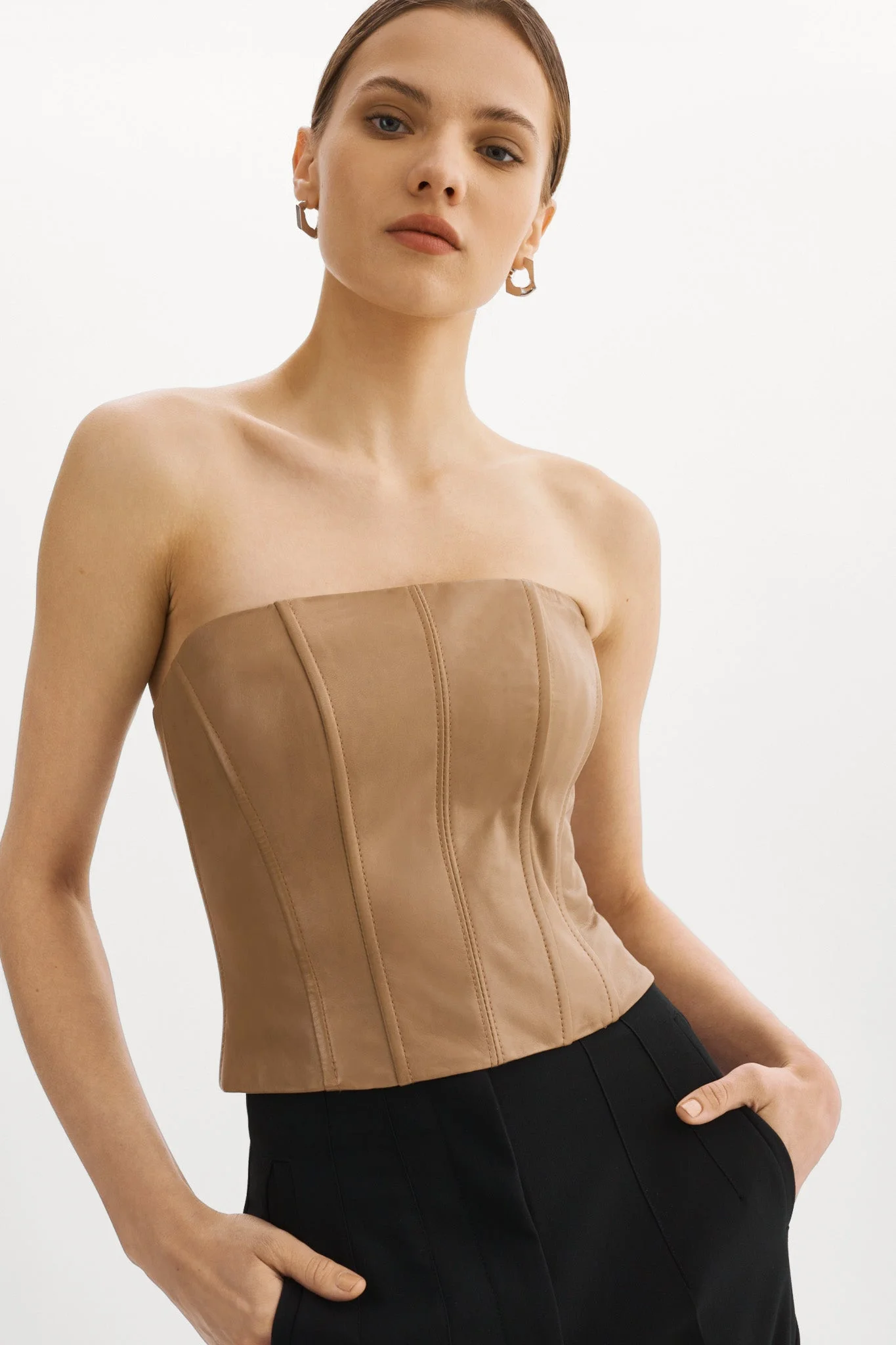 DAVINA | Leather Bustier - 1
