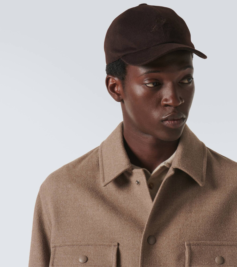 Loro Piana Logo cashmere baseball cap outlook