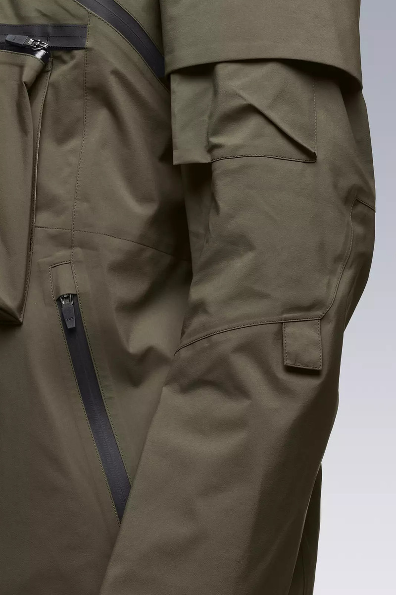 J1A-GTKR-RFM KR EX 3L Gore-Tex® Pro Interops Jacket RAF Green with size 5 WR zippers in matte black 30