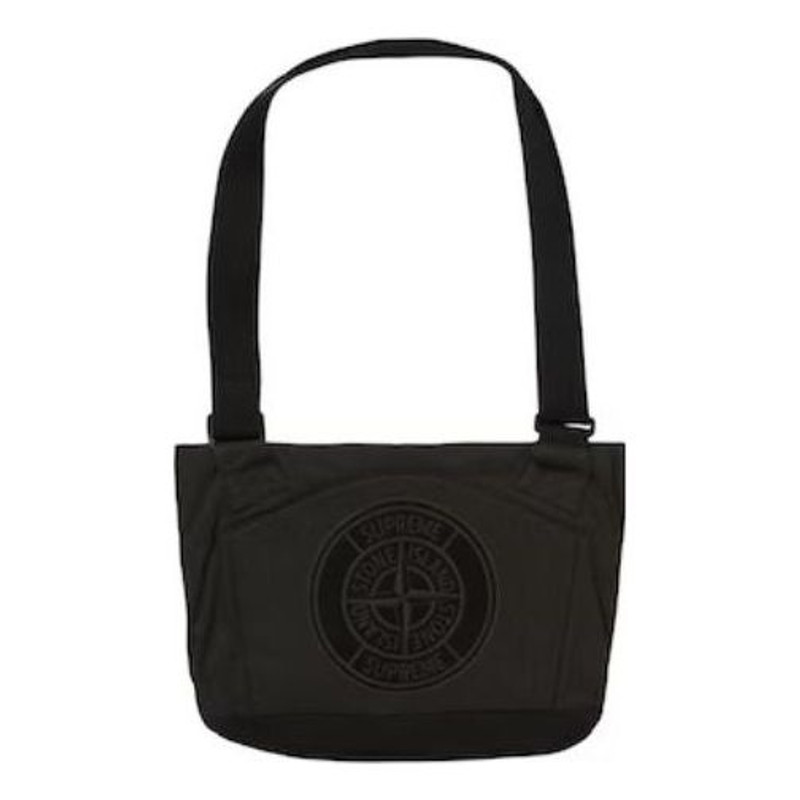 Supreme Supreme x Stone Island Stripe Messenger Bag 'Black White' SUP-SS22-776 outlook