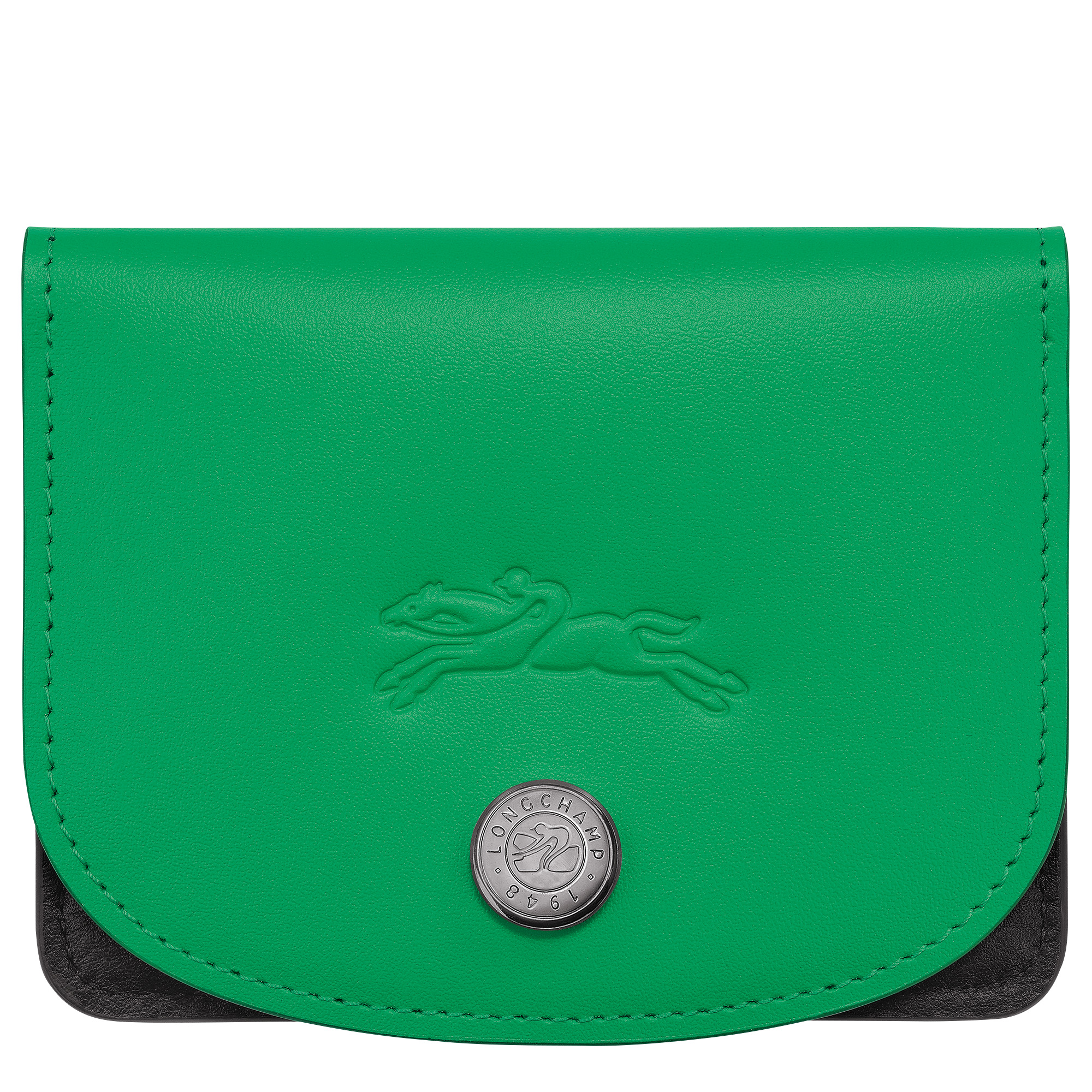 Le Pliage Xtra Card holder Green - Leather - 1