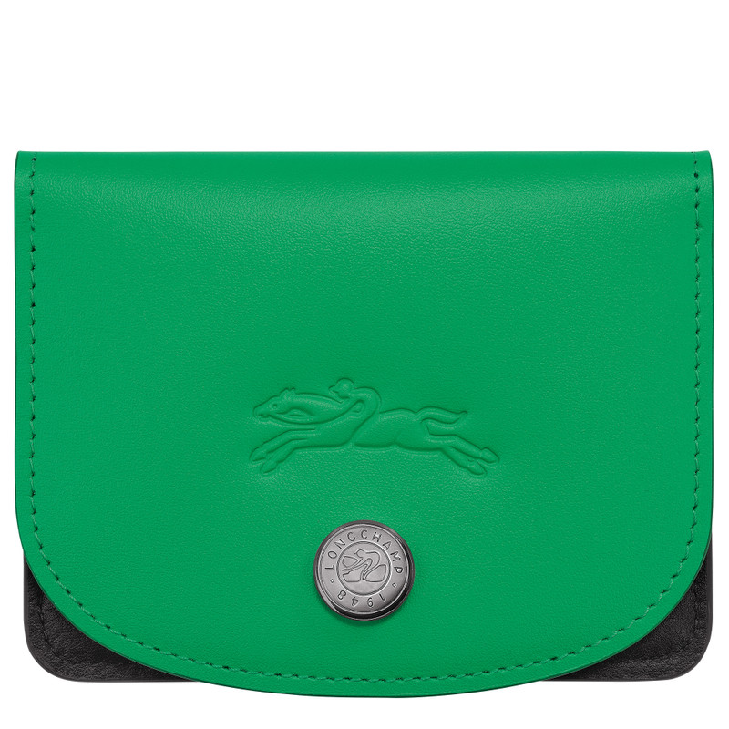 Le Pliage Xtra Card holder Green - Leather 1
