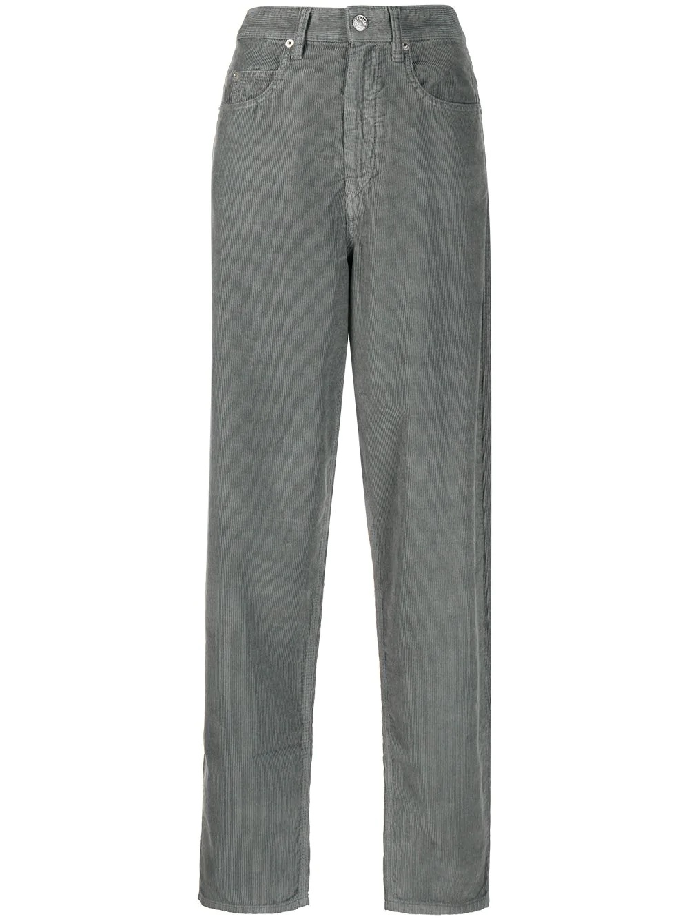 corduroy high-rise trousers - 1