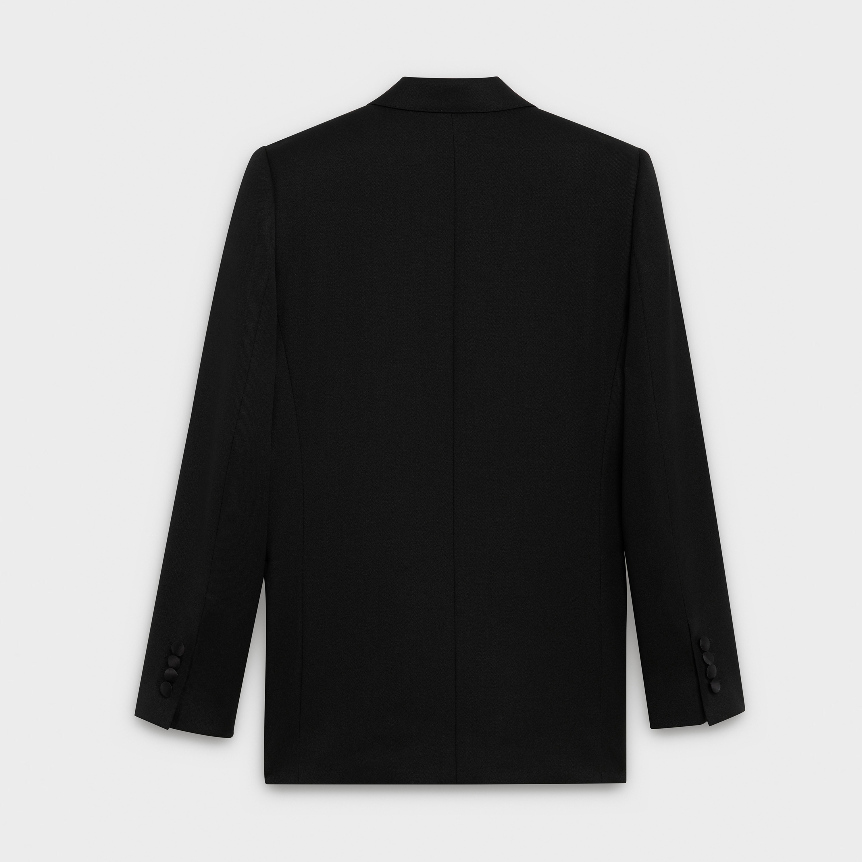 LONG JACKET IN TUX GRAIN DE POUDRE - 2