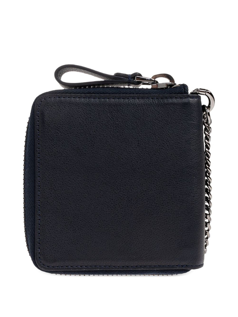 GIORGIO ARMANI chain zip leather wallet outlook