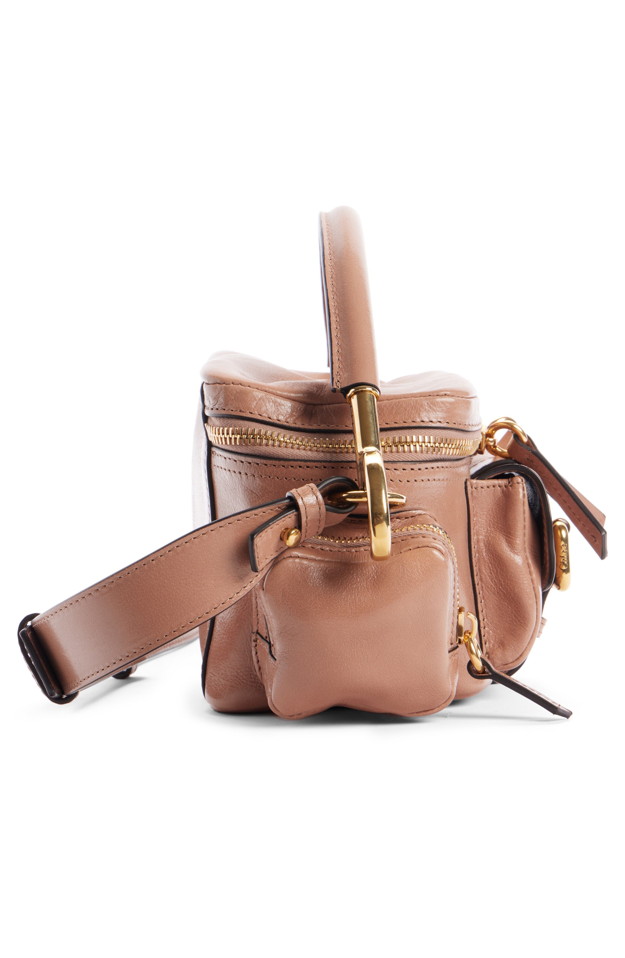 Chloé Small Camera Leather Top Handle Bag in Woodrose at Nordstrom - 4