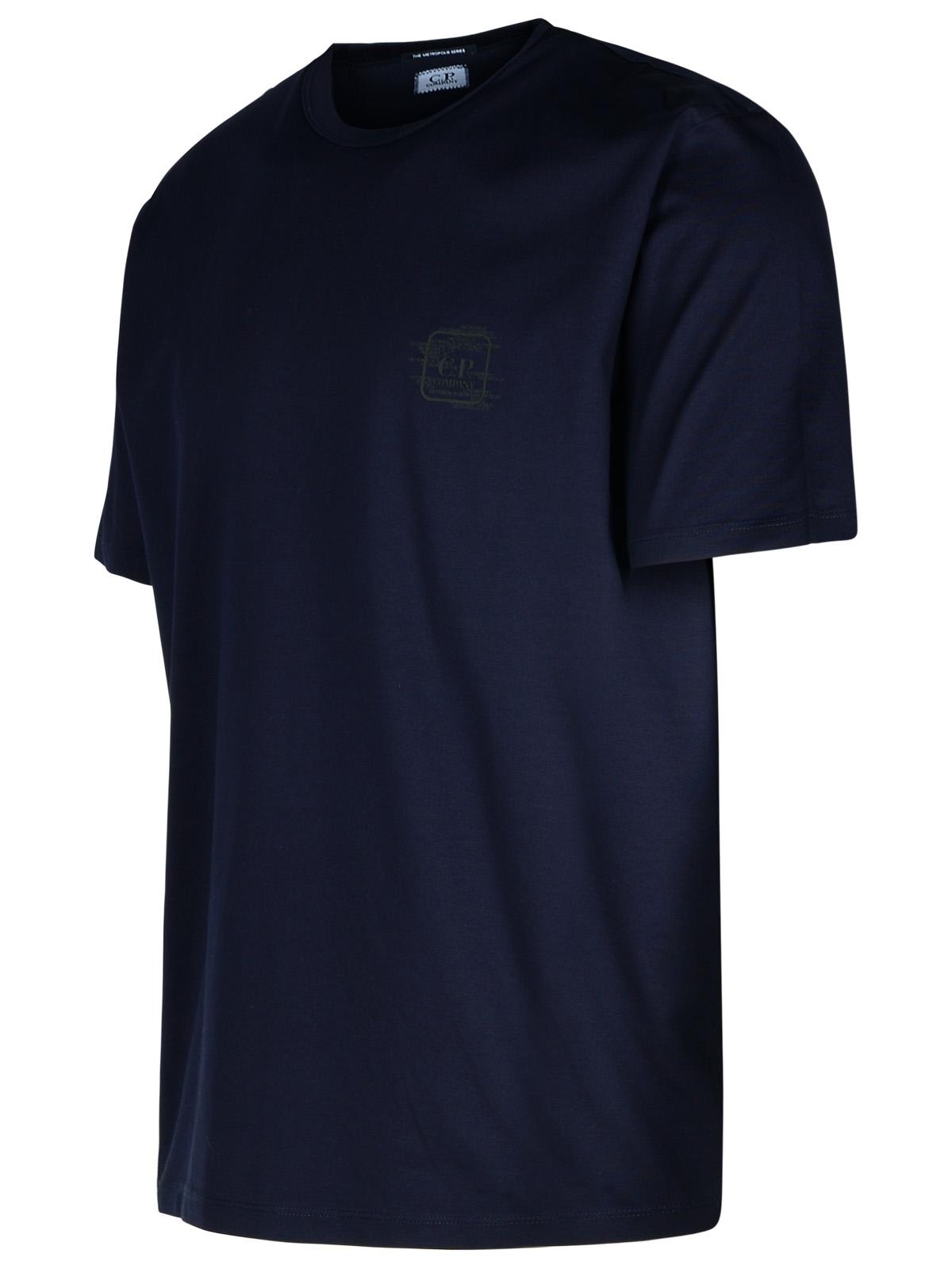 C.P. Company Blue Cotton T-Shirt Man - 2