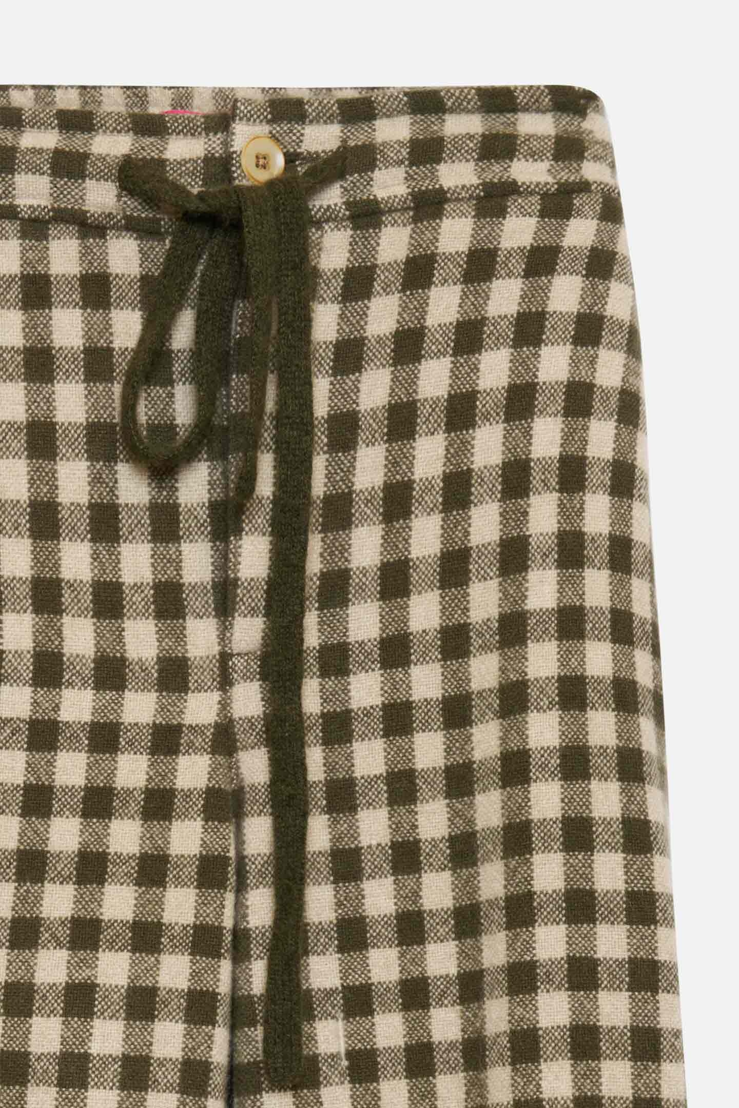 GINGHAM DRAWSTRING PANT - 2