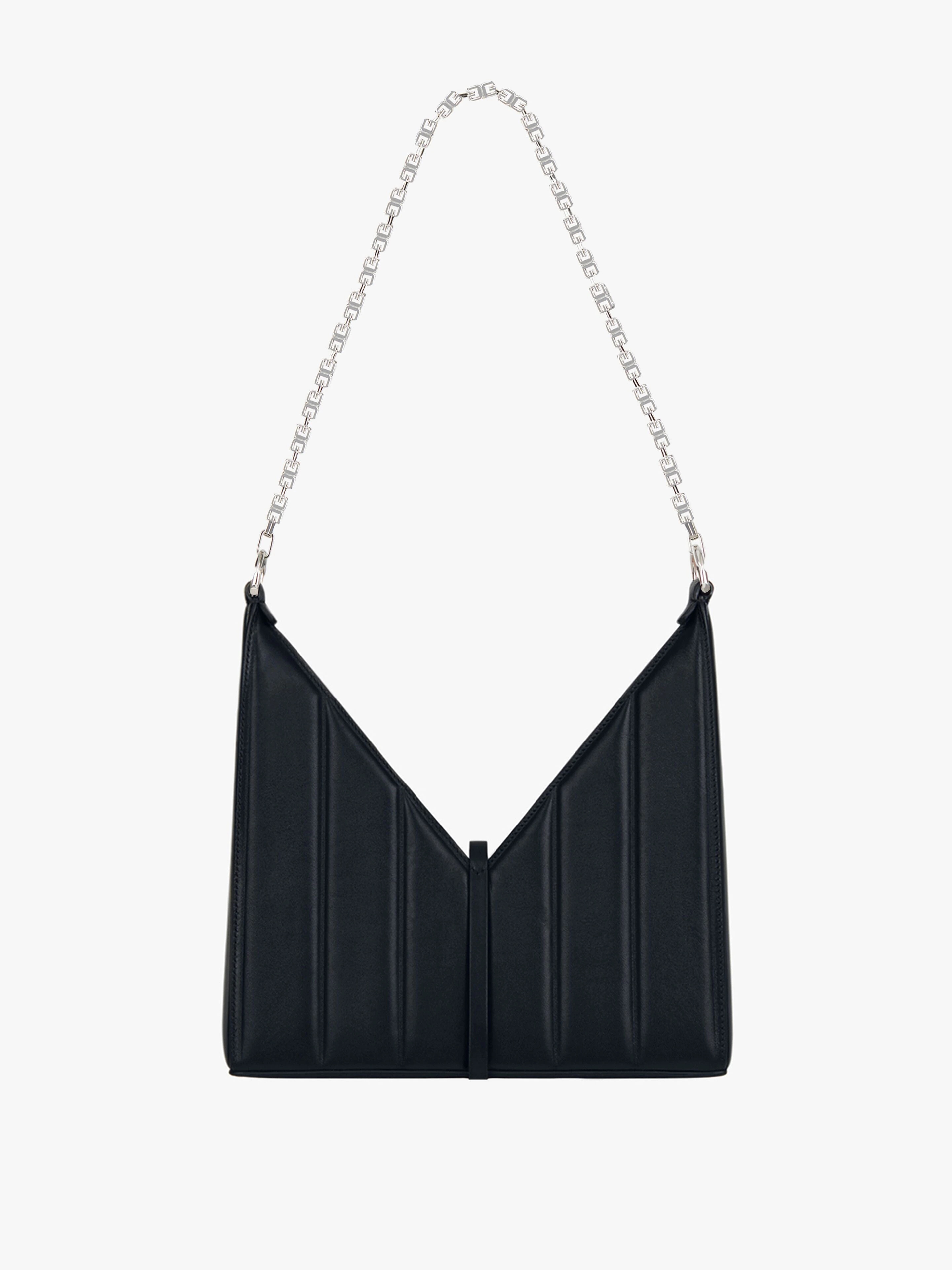 SMALL CUT OUT BAG IN PADDED LEATHER WITH CHAIN - 5