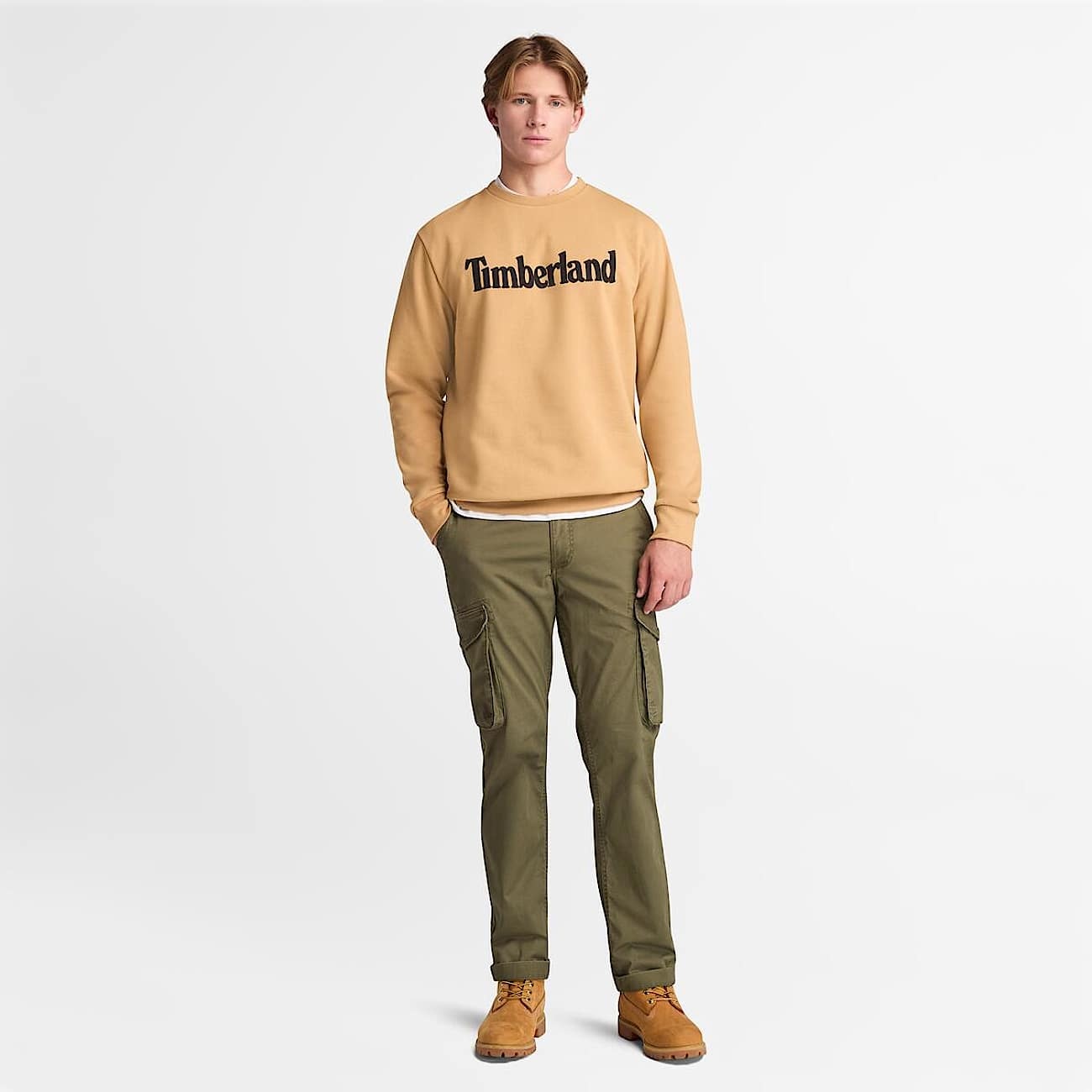 Men's Northwood US Wordmark Logo Brushed Back Crew Neck Sweatshirt - 3