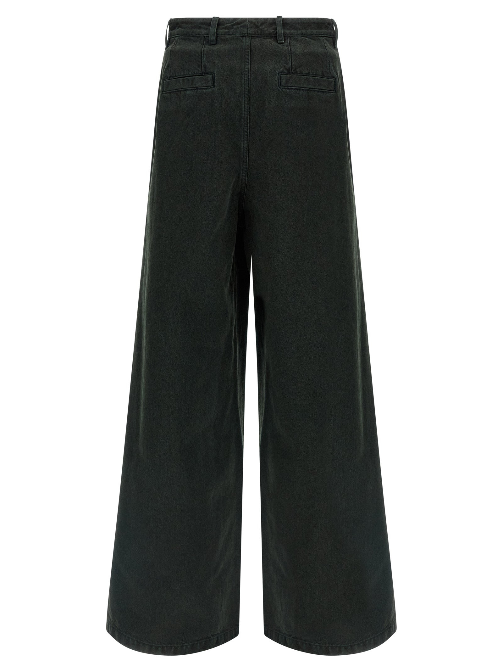 Velvet Insert Jeans Green - 2