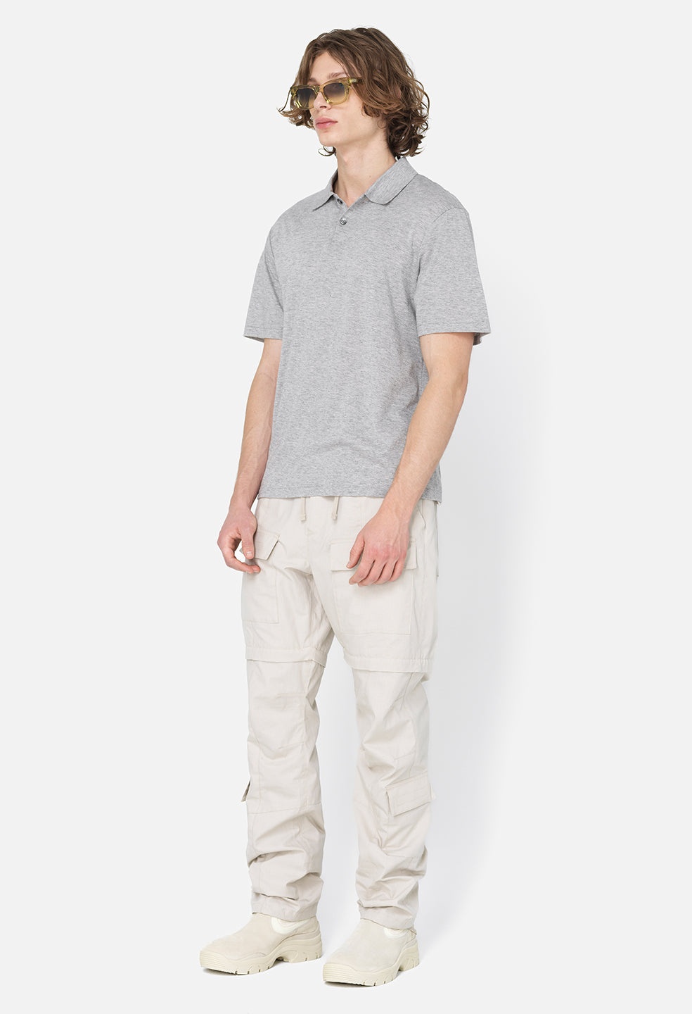 COTTON CASHMERE POLO - 4