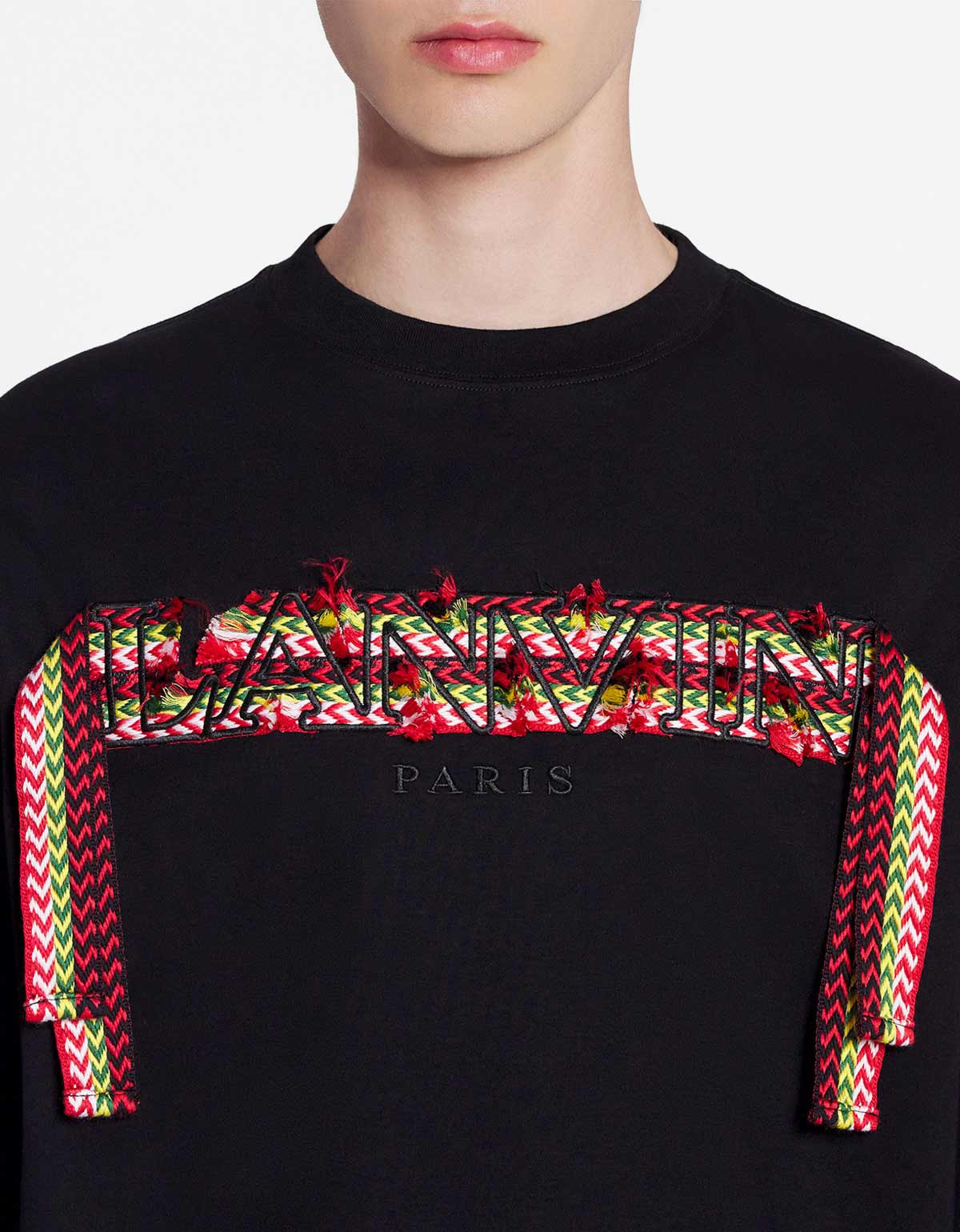 Lanvin Curb Logo Embroidered Oversized T-Shirt - 5