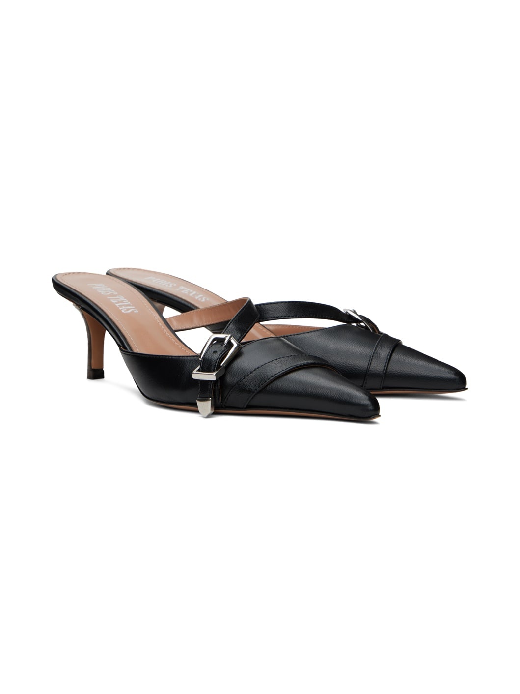 Black Ashley Embellished 65 Mules - 4