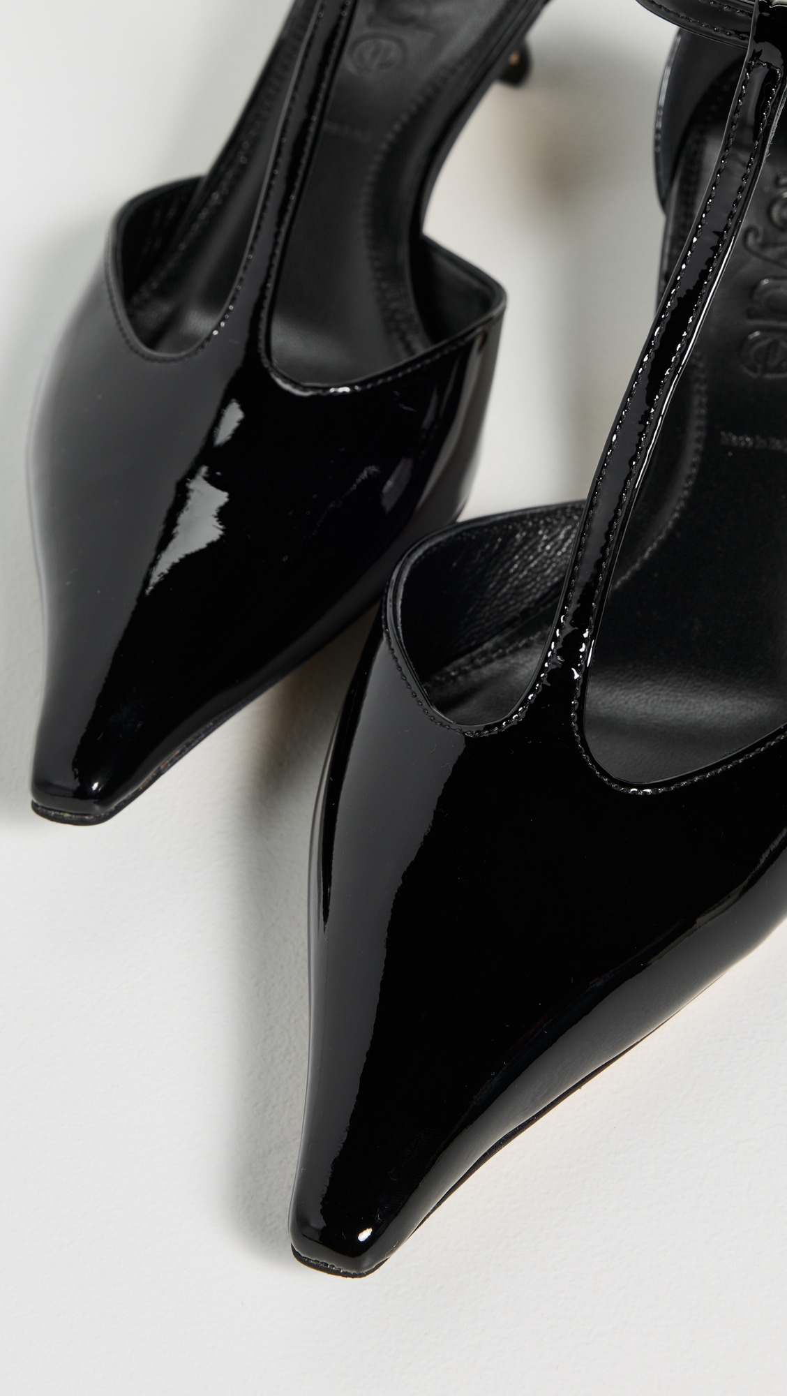 Liz Patent Calf Leather Black Heels - 5
