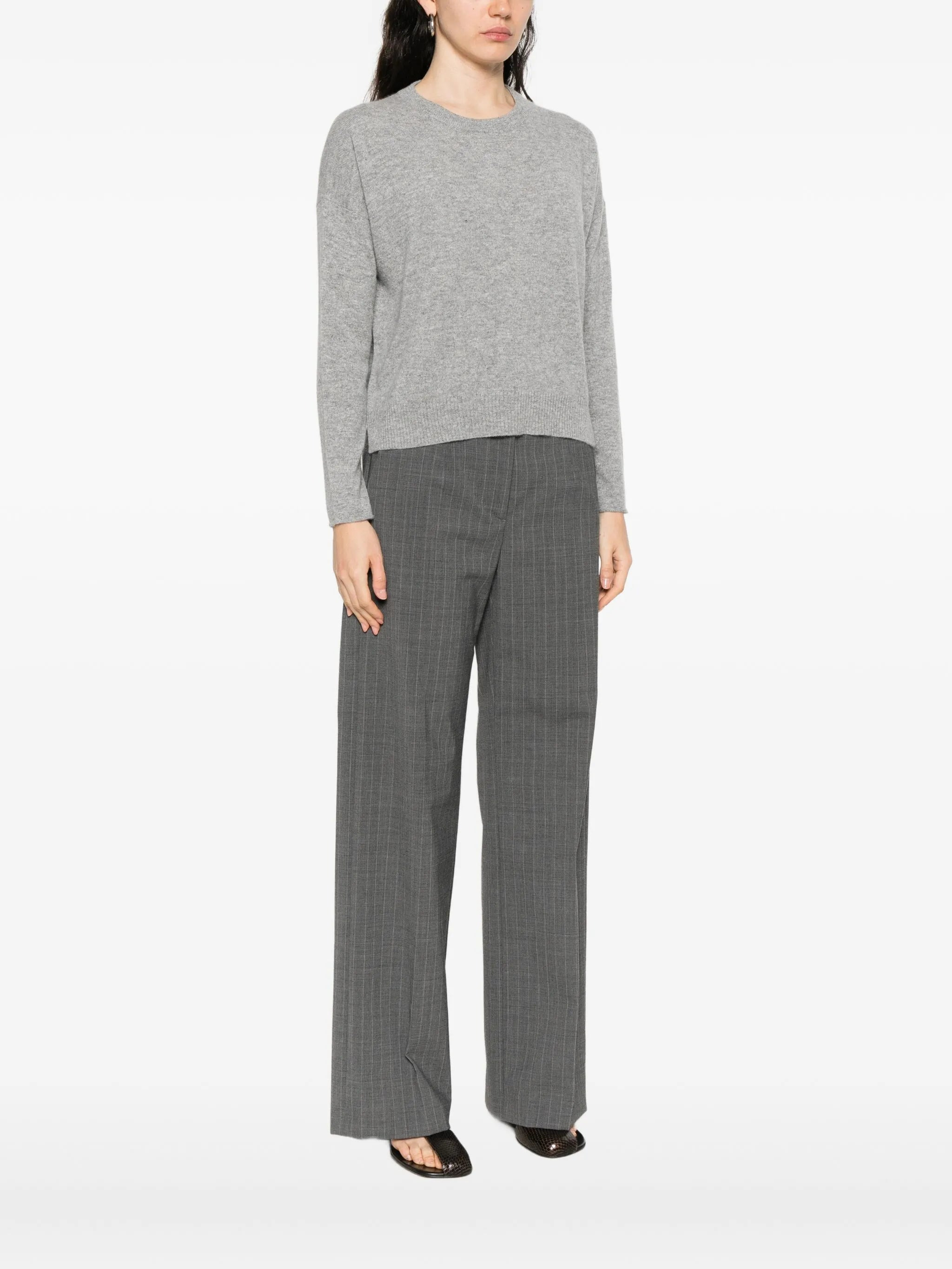 Allude Round-neck Cashmere Sweater - 4