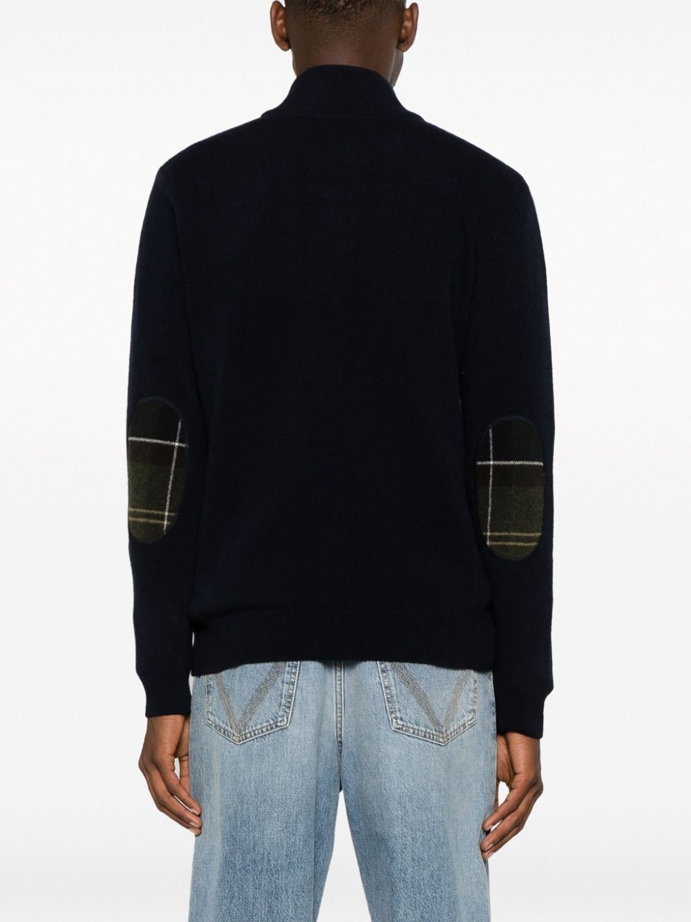 funnel-neck zip-up wool jumper - 4