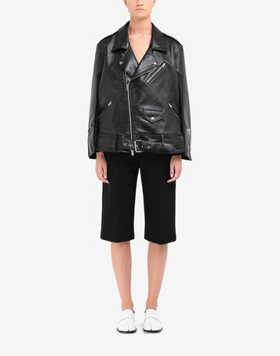 Maison Margiela 'Memory Of' leather jacket outlook