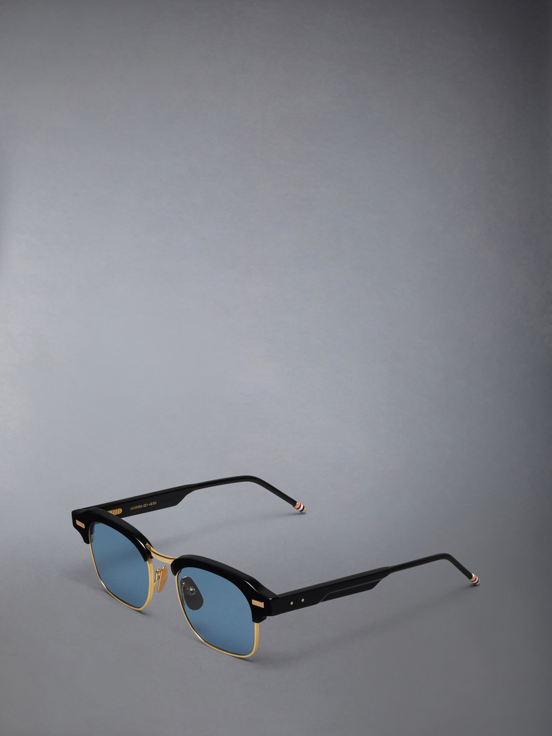 Thom Browne ACETATE AND TITANIUM SQUARE SUNGLASSES outlook