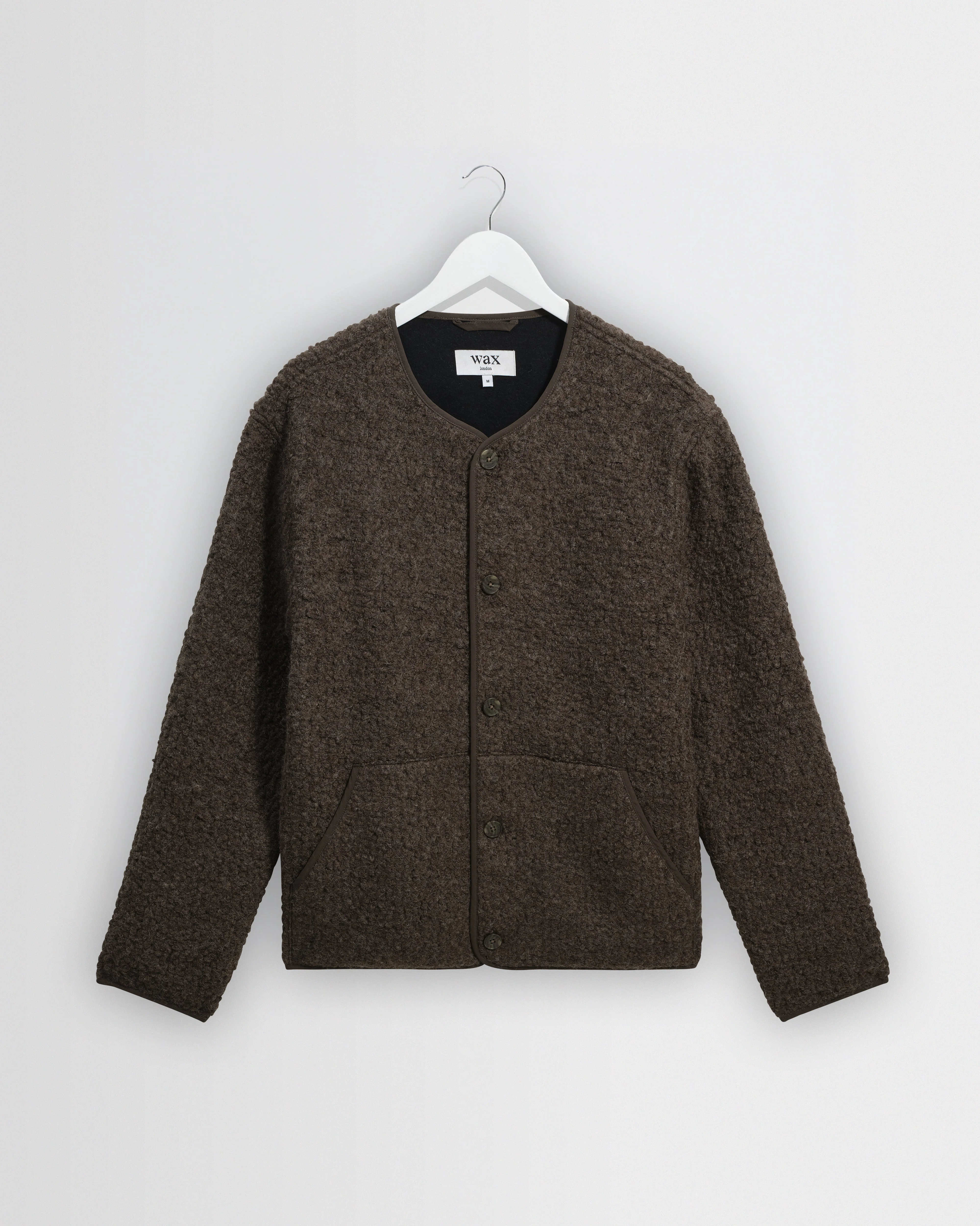 Marty - Dusty Brown Boucle Wool Jacket - 1