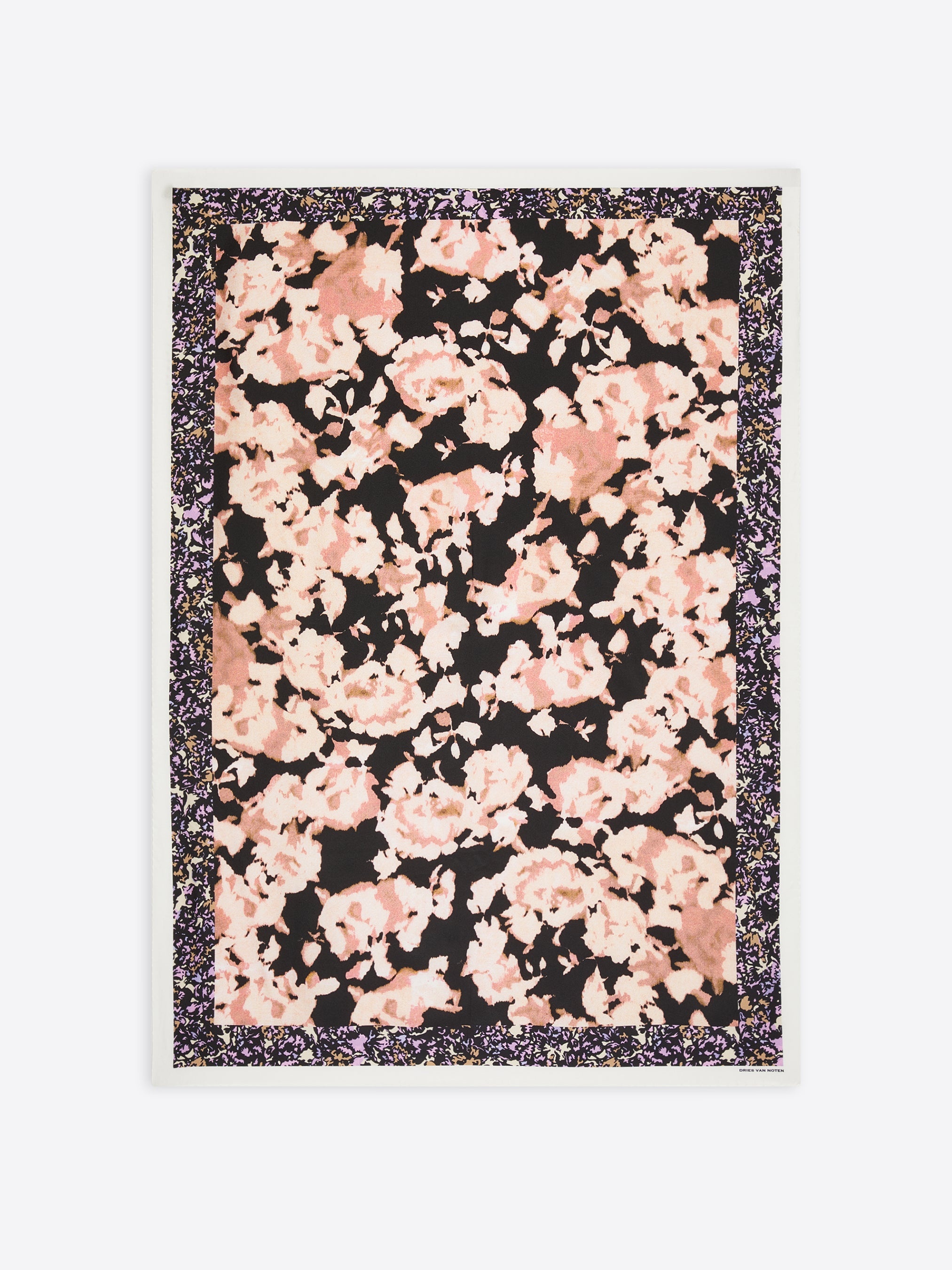 FLORAL SILK SCARF - 1