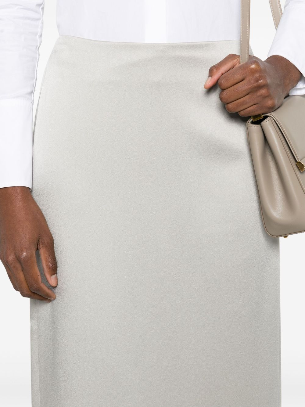 straight-hem midi skirt - 5