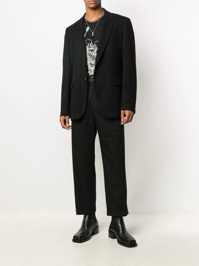 Ann Demeulemeester single breasted blazer jacket outlook