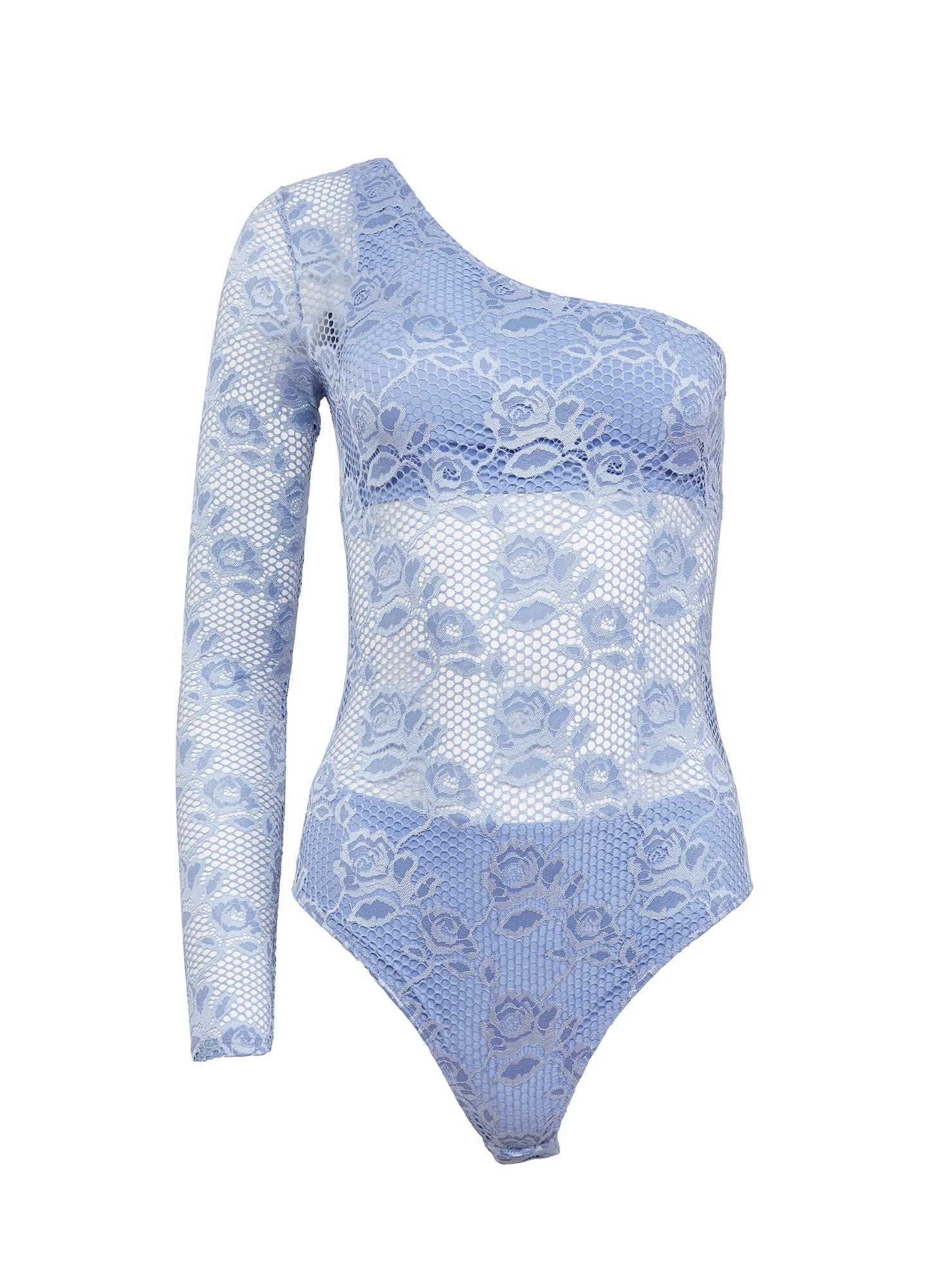 Rosalia Lace One Shoulder Bodysuit - 1
