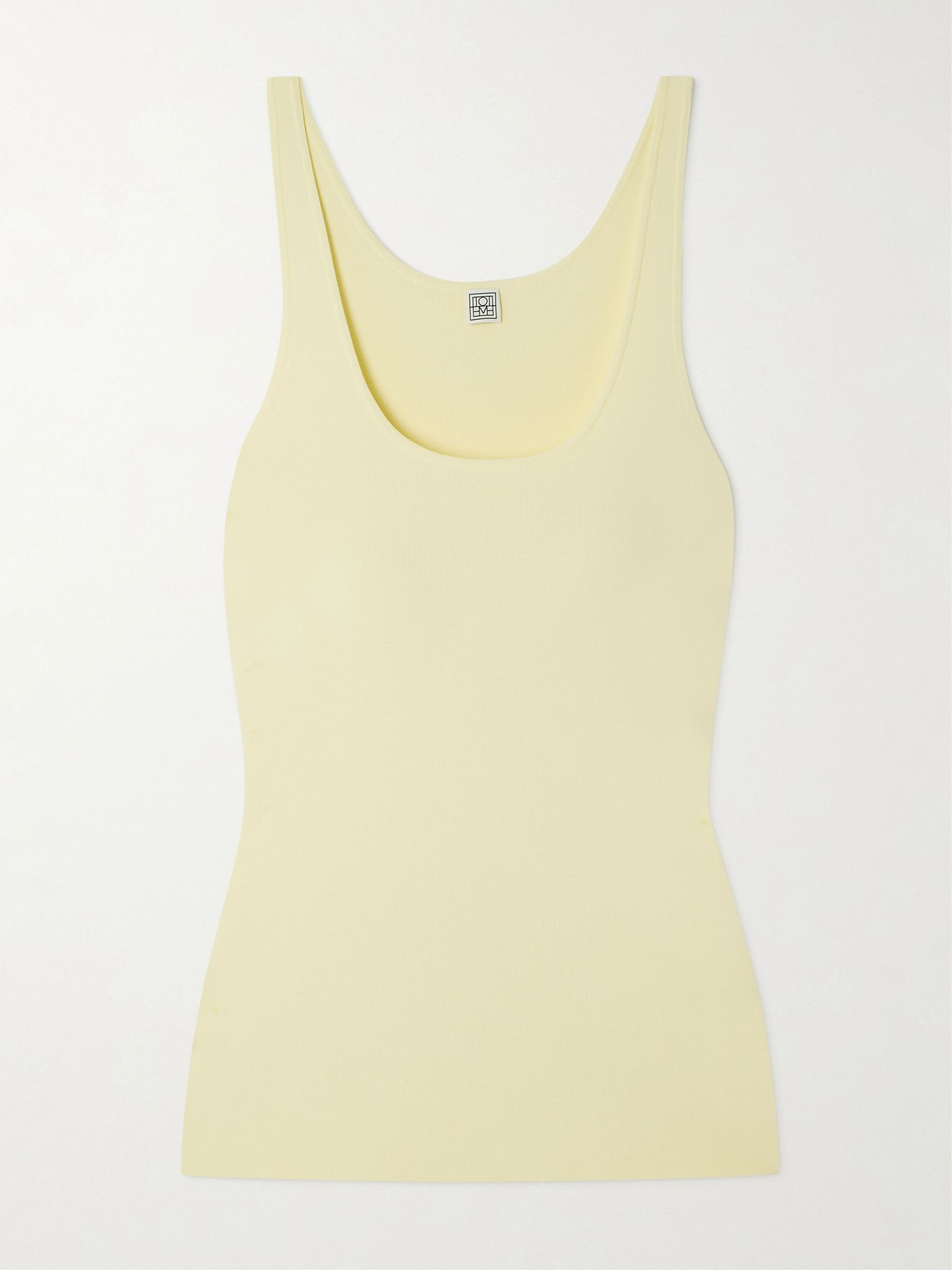 Knitted tank Pastel yellow - 1