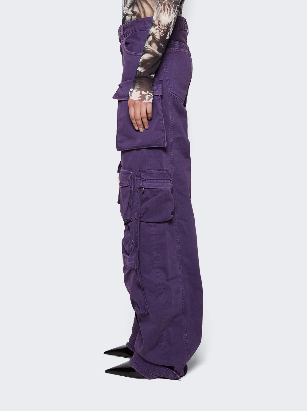 パンツ THE ATTICO 'Fern' pants Purple 250WCP00084 The Attico Purple Fern pants for Women Online USA at Darveys.com